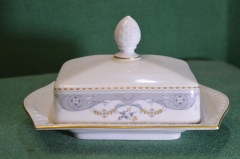 Масленка фарфоровая "Модерн". Фарфор Веймар. Weimar. ГДР. Германия.
