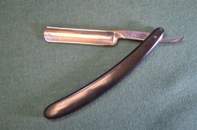 Бритва опасная "Kobar Privat Solingen Zwillingswerk". Травление. Германия. 1930е.