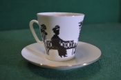 Кофейная пара фарфоровая 