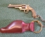Брелок для ключей "Пистолет револьвер". Клеймо. Цена. СССР.