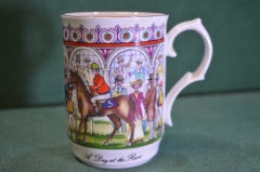 Чашка фарфоровая коллекционная "Один день на Скачках". Фарфор. Sadler. Великобритания.