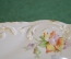 Тарелка старинная фарфоровая рельефная плоская. Villeroy Boch. Фарфор. Германия. 19 век.