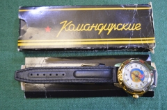 Часы наручные командирские "Мотоцикл ИЖ 70 лет". Восток. В оригинальной коробке.