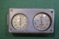 Приборы - высотомер, секундомер. Комплект, техника для парашютистов. Парашют, парашютный спорт. 