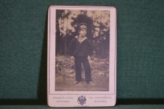 Фотография "Сын Императора Николая II". Левицкий. Копия на твёрдом паспарту. #O9