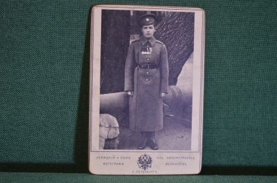 Фотография "Цесаревич Алексей, сын Императора Николая II". Левицкий. Копия на твёрдом паспарту. #O9
