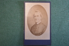 Фотография старинная "Мужчина священник". Aug Glassons. Аахен, Aachen. #O7