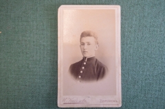 Фотография старинная "Юноша в школьной форме". Киселев, Воронеж.