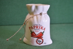 Емкость фарфроровая для специй "Мешочек мешок Paprika". Фарфор. Kalocsa. Калоча. Венгрия.