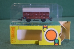 Игрушка Вагон грузовой TT Hobby 1:120. 12мм. В коробке. Железная дорога. ГДР. Германия. #1