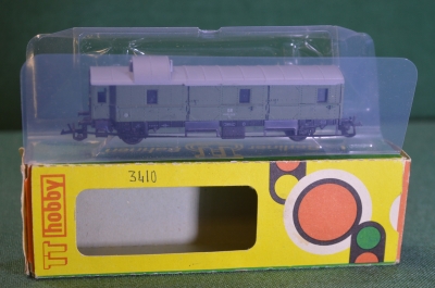 Игрушка Вагон штабной TT Hobby 1:120. 12мм. В коробке. Железная дорога. ГДР. Германия. #2