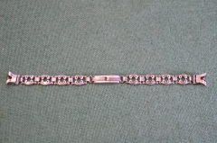 Браслет для женских наручных часов. Серебро 875 проба. Ленинградская ювелирная фабрика. СССР.