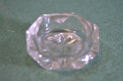 Солонка старинная миниатюрная. Стекло. Хрусталь. Царская Россия. До 1917 года. #1