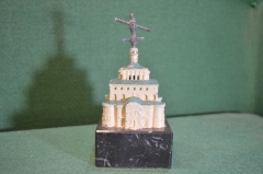 Статуэтка композиция массивная "Храм церковь". Керамика. Камень.