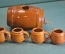 Бочка керамическая и 4 кружки бочонка. Керамика.