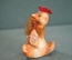 Статуэтка фарфоровая "Курица". керамика. Фарфор. Текстиль.