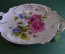 Блюдо фарфоровое "Букет цветов". Цветы, позолота. Фарфор Briswild. Royal Porcelain Collection.