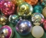 Елочная новогодняя игрушка. Шар шарик. Большой лот 43 шт. Стекло. СССР.