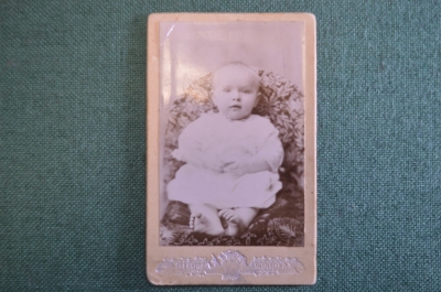 Фотография старинная "Мылышка, Маня Кузнецова". Фот. Братья Вирпша. Екатеринбург. 1901 г.