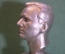 Бюст металлический, Юрий Гагарин, первый космонавт. Силумин. Космонавтика. Баганов, 1976 год.