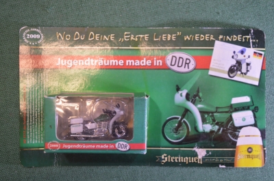 Модель мотоцикл модель "Полицейский мотоцикл". Блистер. Коробка. Для Германии. 