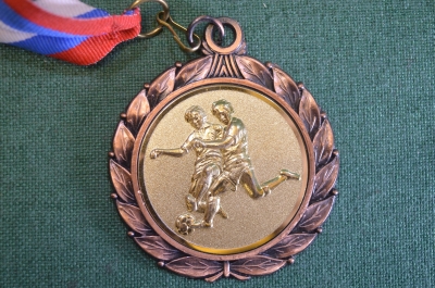 Медаль спортивная "AYSO 2000". Спорт, футбол, футболист, соревнования. "Бронза". 