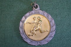 Медаль спортивная "AYSO 1999". Спорт, футбол, футболист, соревнования. "Серебро". 