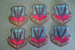 Шеврон шитый, нашивка, патч. Tactical Air Command. Армия США. Подборка для командных игр (6 шт).