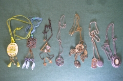 Бижутерия, женские украшения. Подвески, кулоны, висюльки. Сборный лот. #1