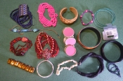 Бижутерия, женские украшения. Браслеты, браслетики, разнобой. Сборный лот. #10