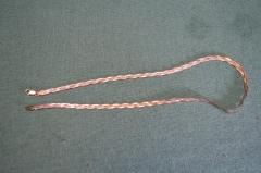 Цепочка серебряная витая. Серебро 925 пробы. Длина 50 см, вес 10 гр.