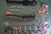 Бижутерия, женские украшения. Бусы, ожерелья, подвески, разнобой. Сборный лот. #24