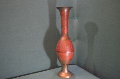 Ваза большая. 46 см. Латунь. Резьба. Индия периода СССР.