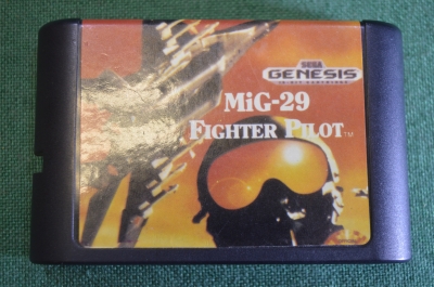 Картридж игра "Mig-29 Fighter Pilot". Sega. Игровая приставка Сега. Авиация. Винтаж.