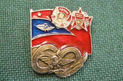 Знак, значок "Аэрофлот, 60 лет". Гражданские авиалинии. СССР.