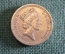 Монета 1 фунт 1992 год. One pound. Дуб и корона. Елизавета II, Великобритания.