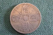 Монета 1 флорин 1920 год. One florin. Серебро. Георг V, Великобритания. Монета 1 флорин 1920 год. One florin. Серебро. Георг V, Великобритания.