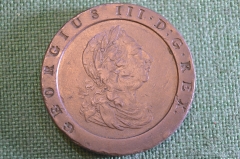 Монета 2 пенса 1797 год. Георг III, Britania, Великобритания. 