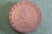 Монета 2 пенса 1797 год. Георг III, Britania, Великобритания. 