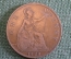 Монета 1 пенни 1928 год. One penny. Георг V, Великобритания.