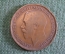 Монета 1 пенни 1918 год. One penny. Георг V, Великобритания. #2