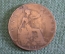 Монета 1 пенни 1912 года. One penny. Георг V, Великобритания.
