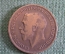 Монета 1 пенни 1918 год. One penny. Георг V, Великобритания.