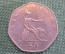 Монета 50 пенсов 1979 года. Fifty new pence. Елизавета II, Великобритания.