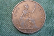 Монета 1 пенни 1947 года. One penny. Георг VI, Великобритания. Монета 1 пенни 1947 года. One penny. Георг VI, Великобритания.