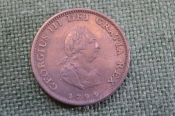 Монета 1 фартинг 1799 год. Farting. Георг III, Великобритания.