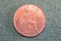 Монета 1 фартинг 1922 года. Farting. Георг V, Великобритания.