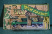 Машинка, модель. Пивной грузовик с прицепом. Dorze Pils. Блистер, реклама пива.