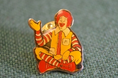Знак, значок "Мак-Дональдс, клоун. Mc Donalds". #Z3