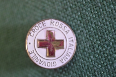 Знак, значок "Croce Rossa". Красный крест итальянской молодежи. Италия. #Z3